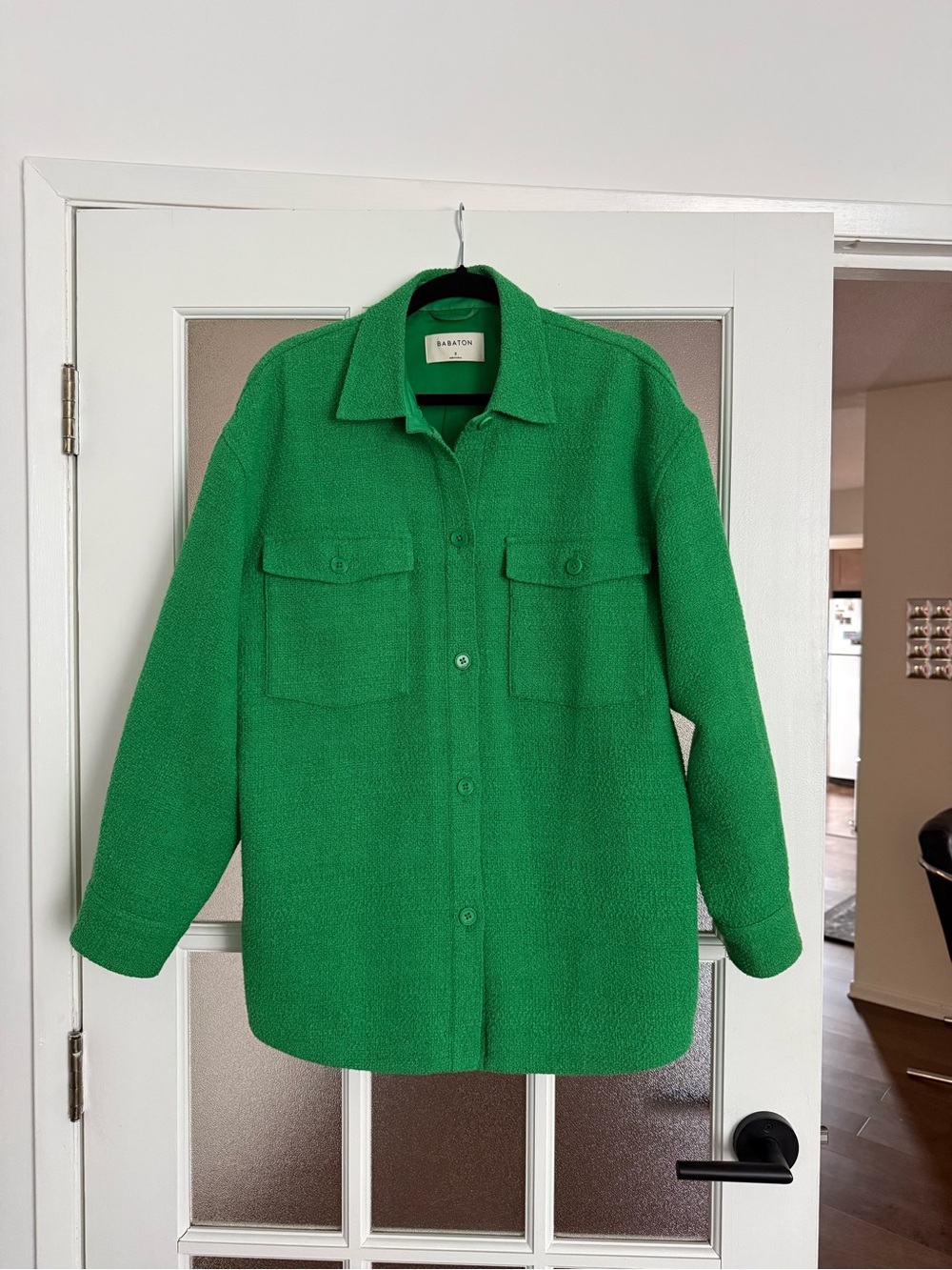Babaton Green Joan Shirt Jacket